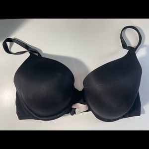 PINK - Black Push-Up Bra